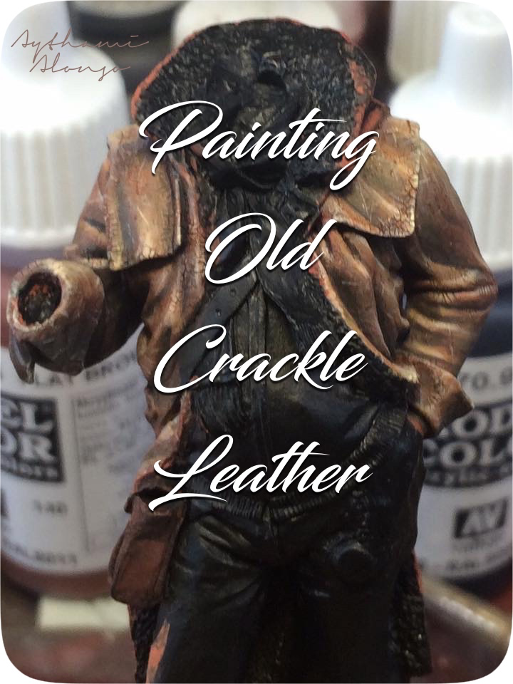 Cracklé paint, aged leather effect paint